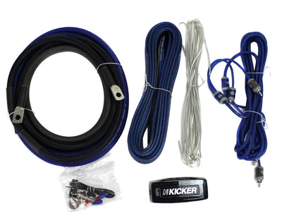 New Kicker CK4 4-Gauge 2-Channel Complete Car Amplifier Kit + Battery Terminal