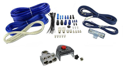 VM Audio SRSK4B 4 Gauge Car Amplifier Installation Kit + RCA + Battery Terminal