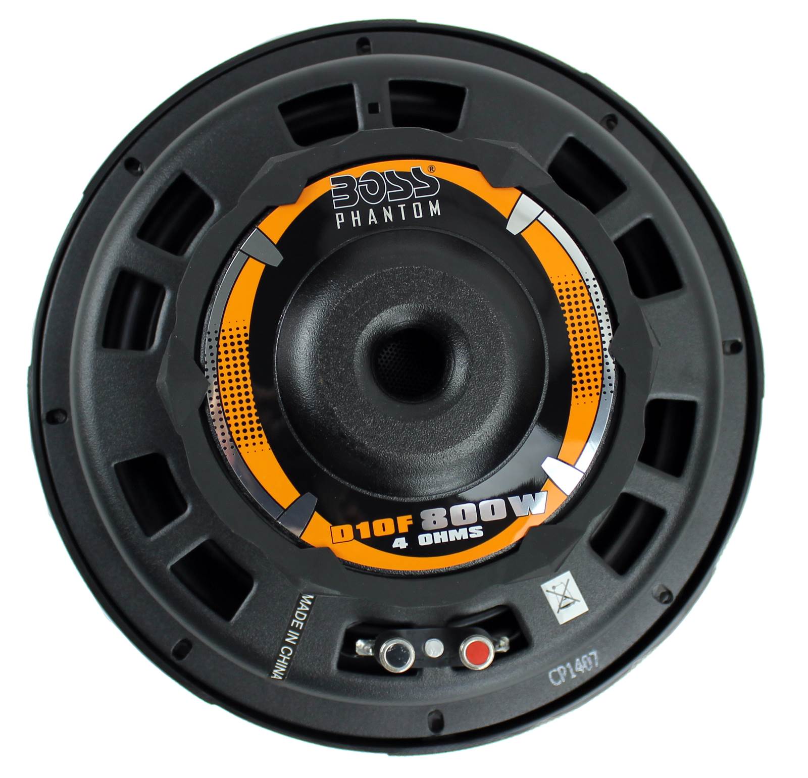 2) Boss D10F 10" 1600W Shallow Car Audio Subwoofers + 2) 10" Single Sealed Boxes