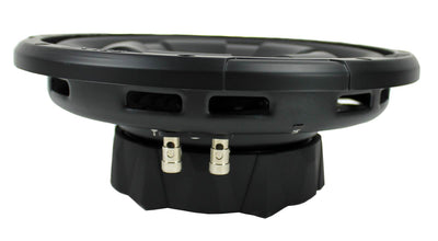 2) Boss D10F 10" 1600W Shallow Car Audio Subwoofers + 2) 10" Single Sealed Boxes