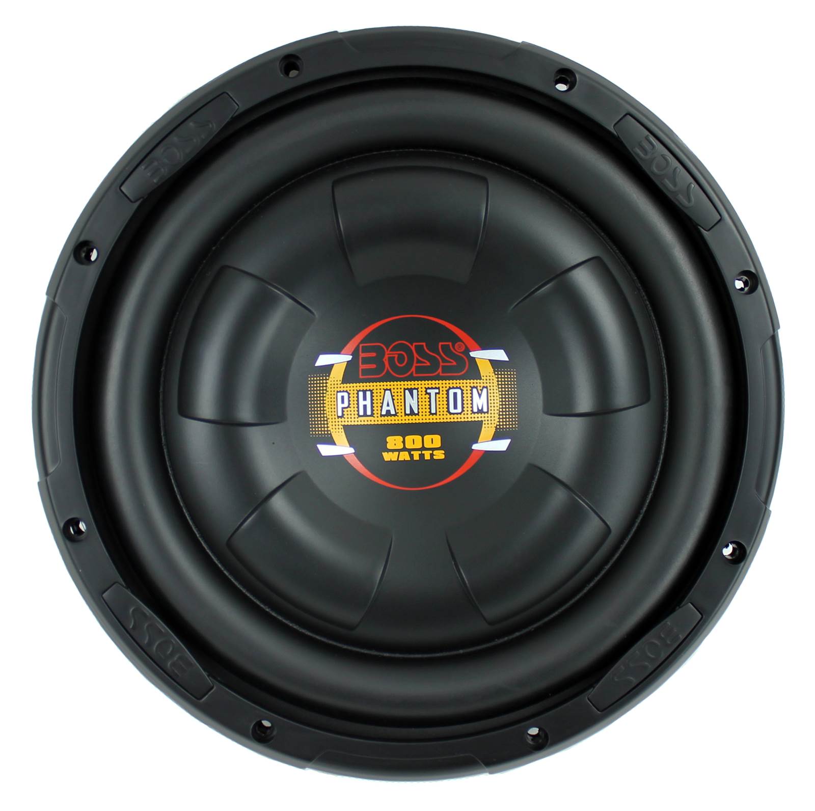 2) Boss D10F 10" 1600W Shallow Car Audio Subwoofers + 2) 10" Single Sealed Boxes