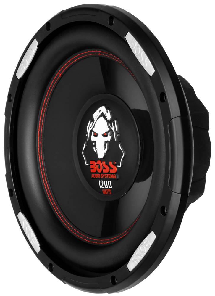 2) Boss P100F 10" 2400W Car Shallow/Slim Subwoofer + 2) 10" Single Sealed Boxes
