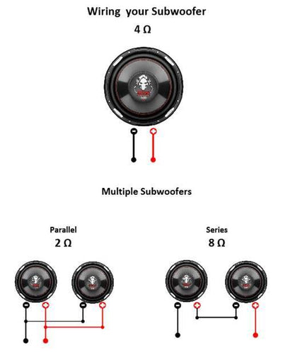 2) Boss P100F 10" 2400W Car Shallow/Slim Subwoofer + 2) 10" Single Sealed Boxes