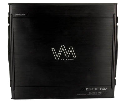 NEW VM Audio SRA1500.1 1500W Monoblock Amp Car Amplifier + Remote + Capacitor
