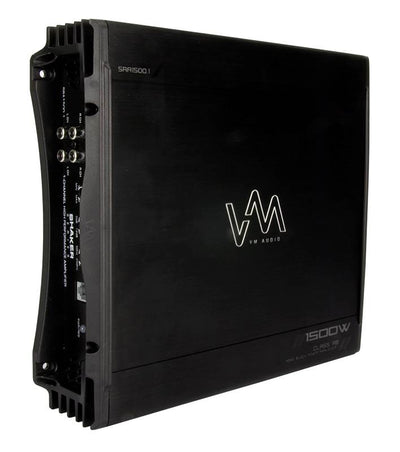 NEW VM Audio SRA1500.1 1500W Monoblock Amp Car Amplifier + Remote + Capacitor