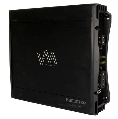 NEW VM Audio SRA1500.1 1500W Monoblock Amp Car Amplifier + Remote + Capacitor