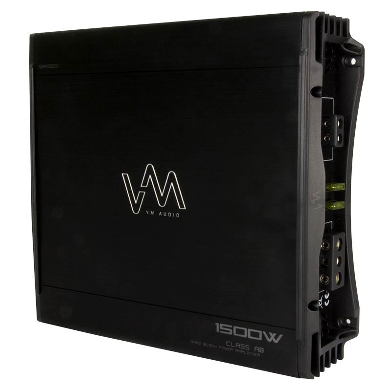 NEW VM Audio SRA1500.1 1500W Monoblock Amp Car Amplifier + Remote + Capacitor