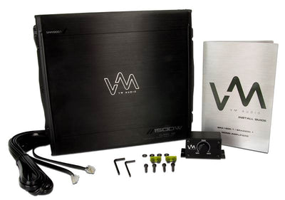 NEW VM Audio SRA1500.1 1500W Monoblock Amp Car Amplifier + Remote + Capacitor