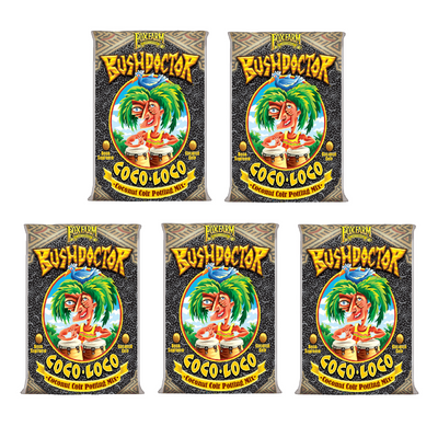 FoxFarm Bush Doctor Coco Loco Garden Potting Soil Mix, 2 Cubic Ft. (5 Pack) - VMInnovations