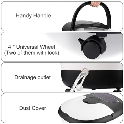 ACEVIVI Multi Mode Home Heated Massaging Foot Spa Bath with Maize Roller (Used) - VMInnovations