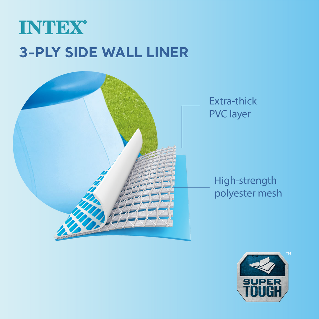 Intex 15'x42" Inflatable Above Ground Pool w/ Ladder & Pump (Open Box) (2 Pack)