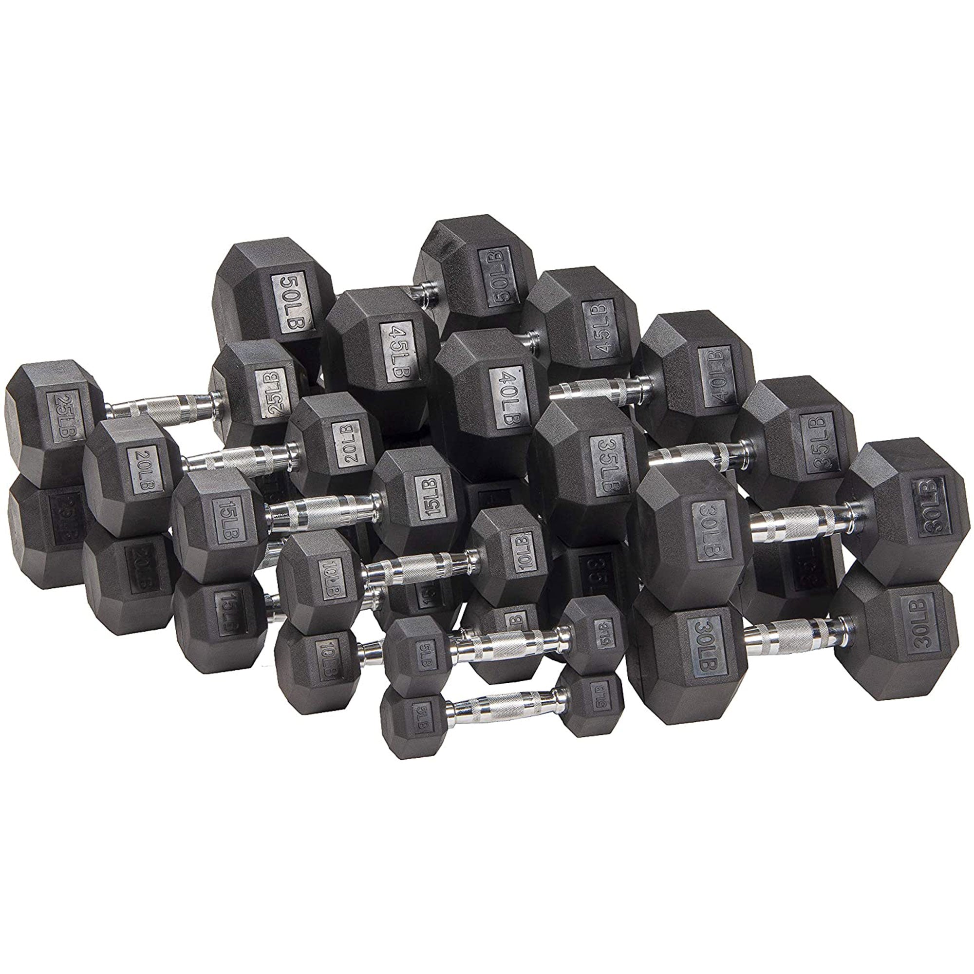 Sporzon Single Rubber Encased Hexagon Handheld Free Weight Dumbbell, 30lbs(Used) - VMInnovations