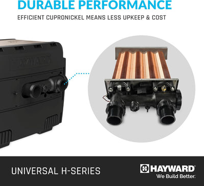 Hayward W3H150FDN Universal H-Series 150,000 BTU Natural Gas Pool and Spa Heater for In-Ground Pools and Spas