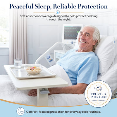 Padwell Absorbent Pads for Bed and Floor Protection, 36 x 36 Inches, 50 Count - VMInnovations
