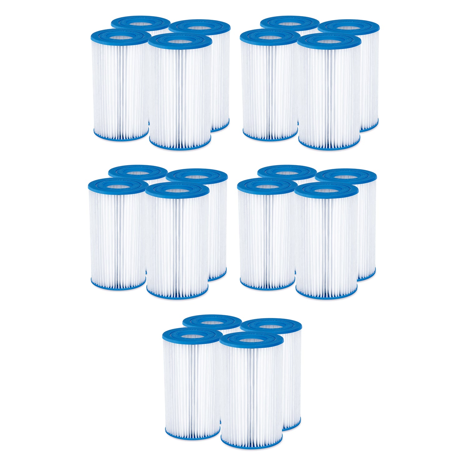 Summer Waves P57100204 Replacement Type A/C Pool Filter Cartridge (20 Pack) - VMInnovations