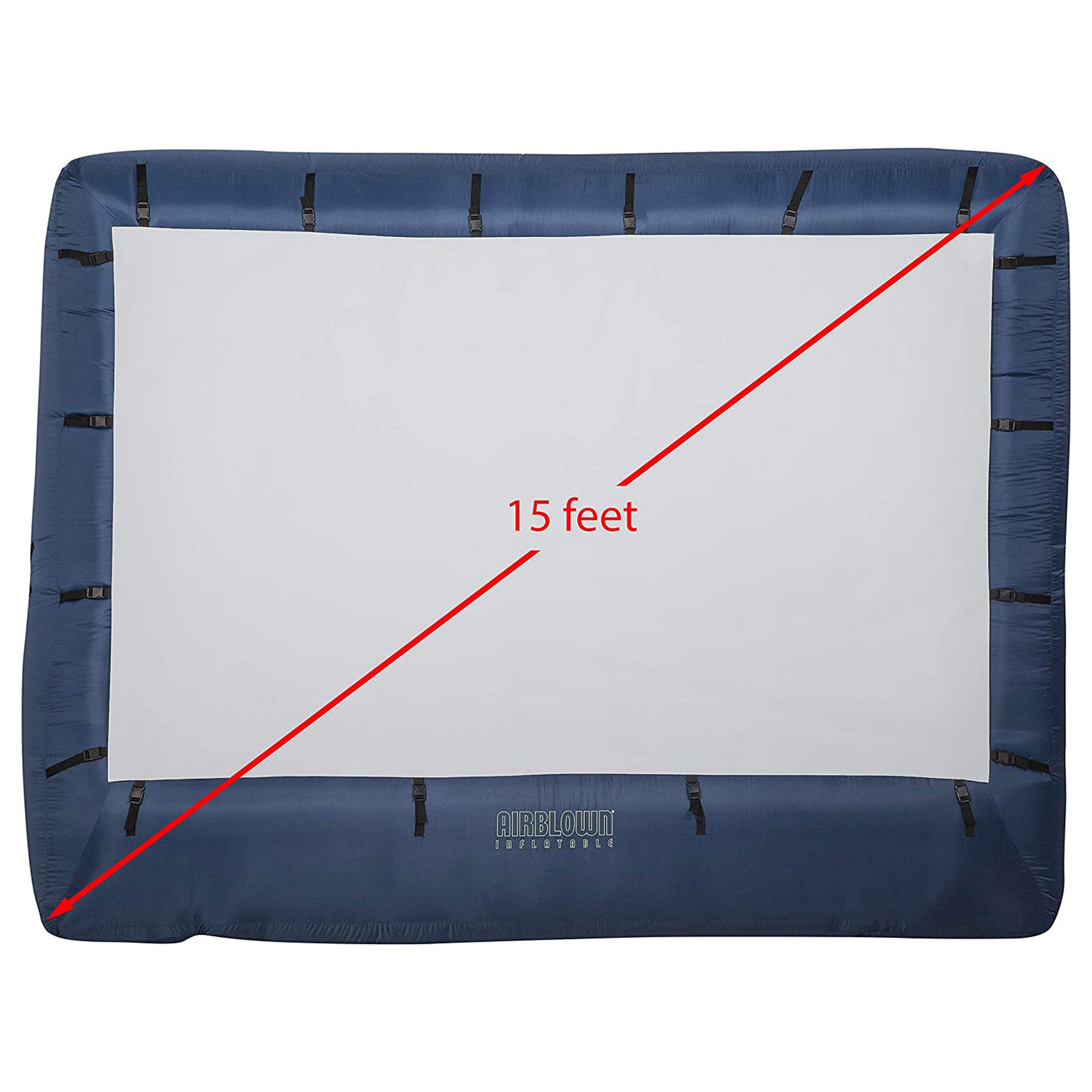 Gemmy Self Inflating Widescreen 123 Inch x 70 Inch Projection Screen (Used)