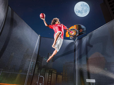 L Thunder Pro Box A (8 Pack)  + L Thunder Pro Box B + L Thunder Pro Box C + Vuly Trampolines Basketball Set with Backboard, Hoop, Basketball, and Air Pump