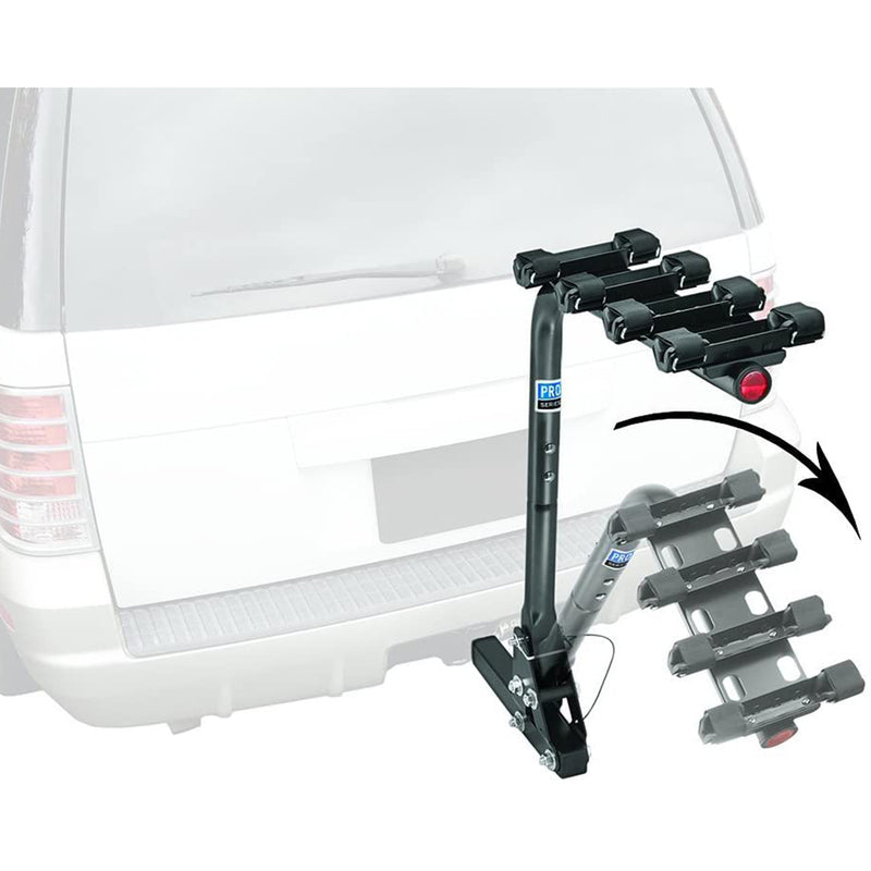 Pro Series Eclipse 2" Square 4 Bike Trailer Hitch Bicycle Carrier (For Parts)