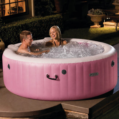 INTEX PureSpa Bubble Massage Spa Set with Energy Efficient Cover, 77" x 28" - VMInnovations