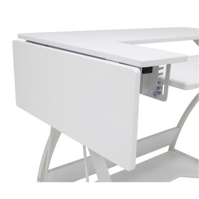 Sew Ready Venus Sewing Machine Craft Hobby Table Computer Desk, White (Used)