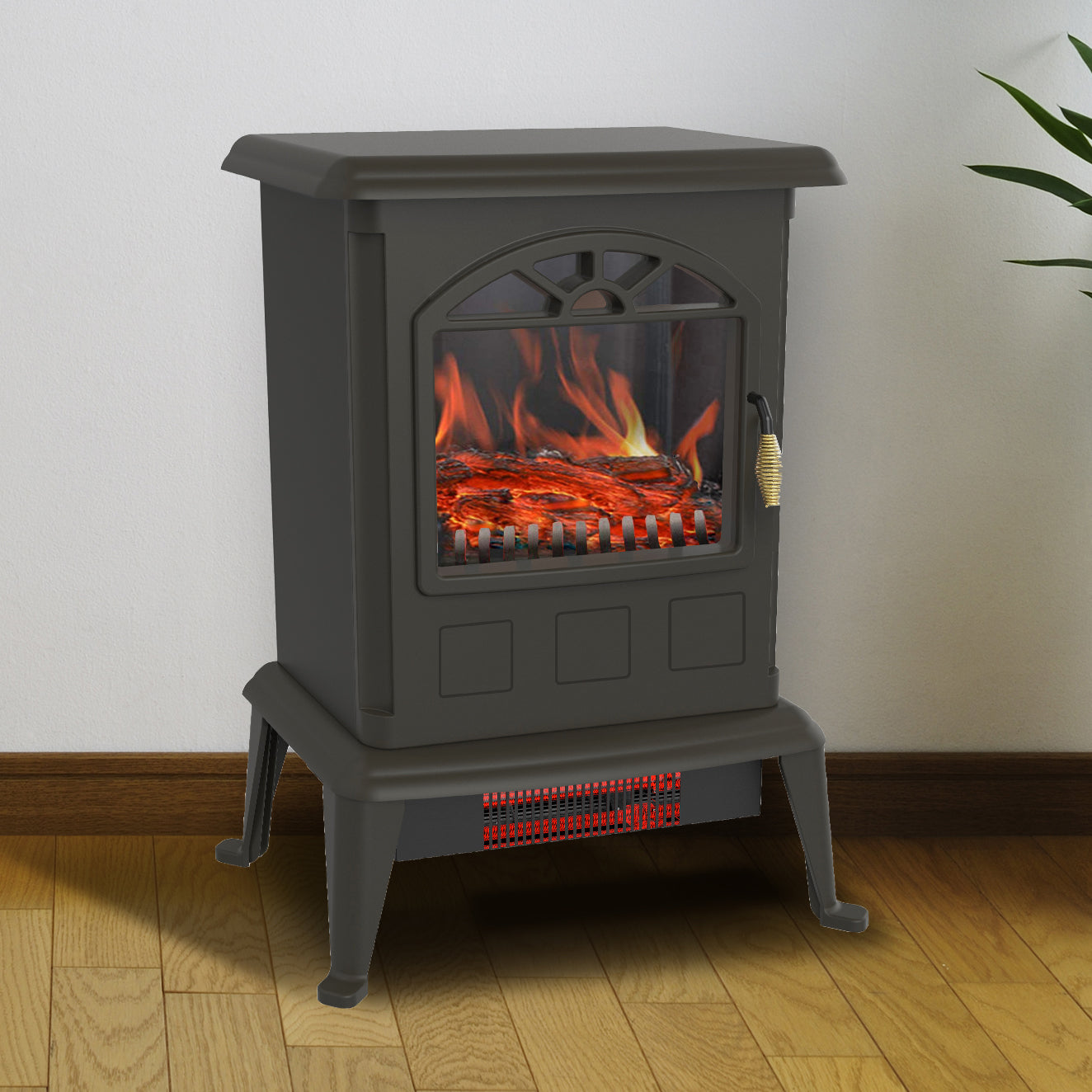1100 W Portable Electric Infrared Quartz Stove Heater for Indoor Use (Open Box) - VMInnovations