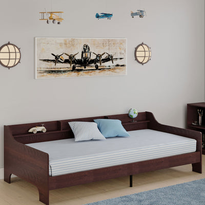Rack Furniture Hamilton Twin Sized Loft Bed Frame with Storage Unit, Espresso