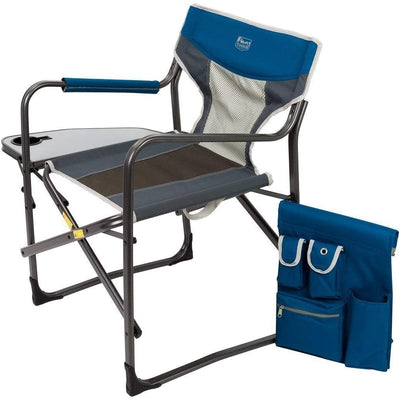 Timber Ridge Portable Folding Camping Directors Chair with Side Table (2 Pack)