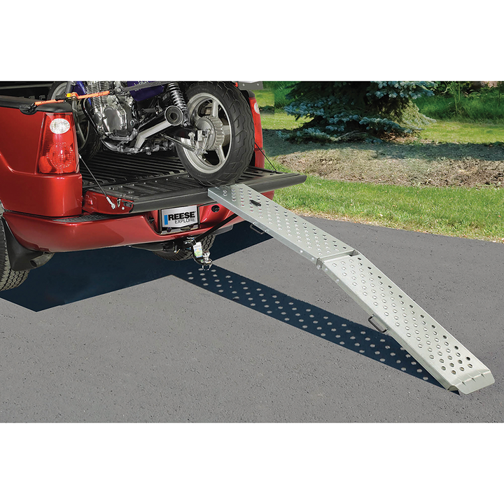 Reese Towpower 7454000 Center Fold Trailer/Truck Loading Ramp, 11" x 80", Steel - VMInnovations