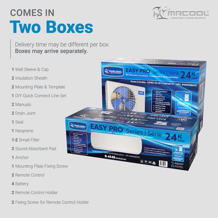 MRCOOL Easy Pro 24,000 BTU Ductless Heat Pump Split System with 16 Foot Lineset