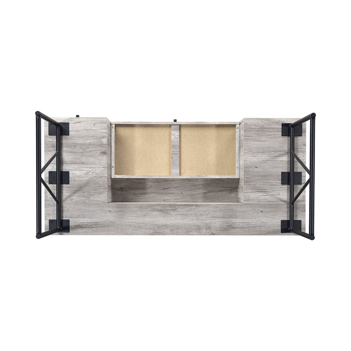Coaster Home Furniture 4 Drawer Home Office Writing Desk, Grey Driftwood Finish - VMInnovations