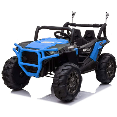 TOBBI 12V Kids Electric Battery-Powered Ride On 3 Speed Toy SUV Car w/ MP3, Blue