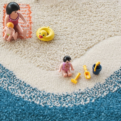 IVI 3D Play Carpet 59 x 39-inch Soft Beach House Floor Rug Mat for Kids, Medium - VMInnovations