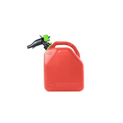 Scepter Flo N Go DuraMax 14 Gallon Gas Fuel Tank Bundle with 5 Gallon Container