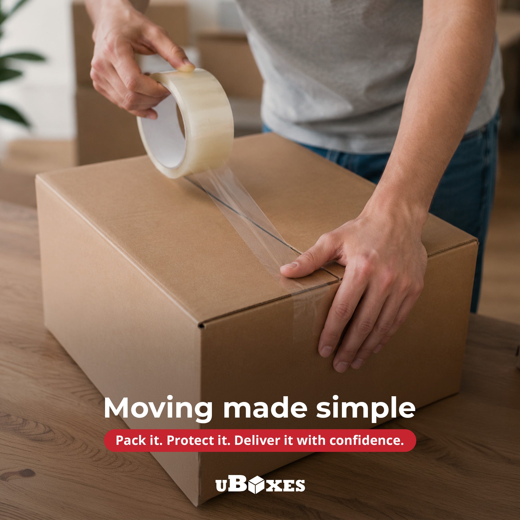 UBMOVE Medium Corrugated Cardboard Moving Boxes, 18" x 14" x 12", (Open Box)