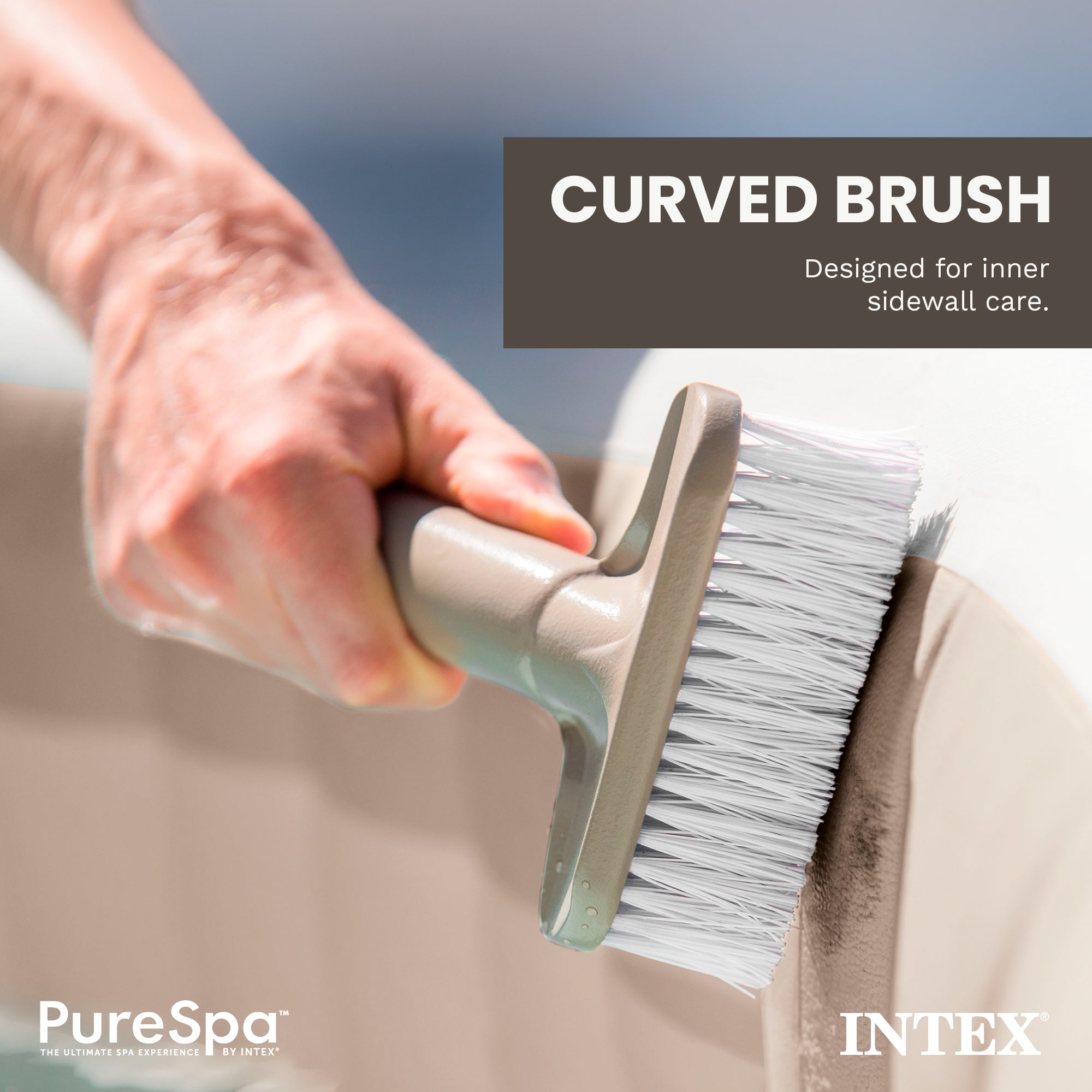 Intex PureSpa Hot Tub Maintenance Accessory Kit with Brush, Skimmer and Scrubber