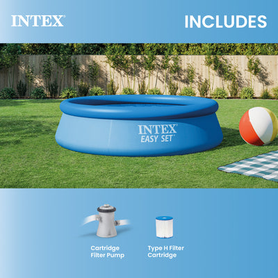 Intex 10' x 30" Easy Set Swimming Pool & 330 GPH Filter Pump | 28121EH (Used)