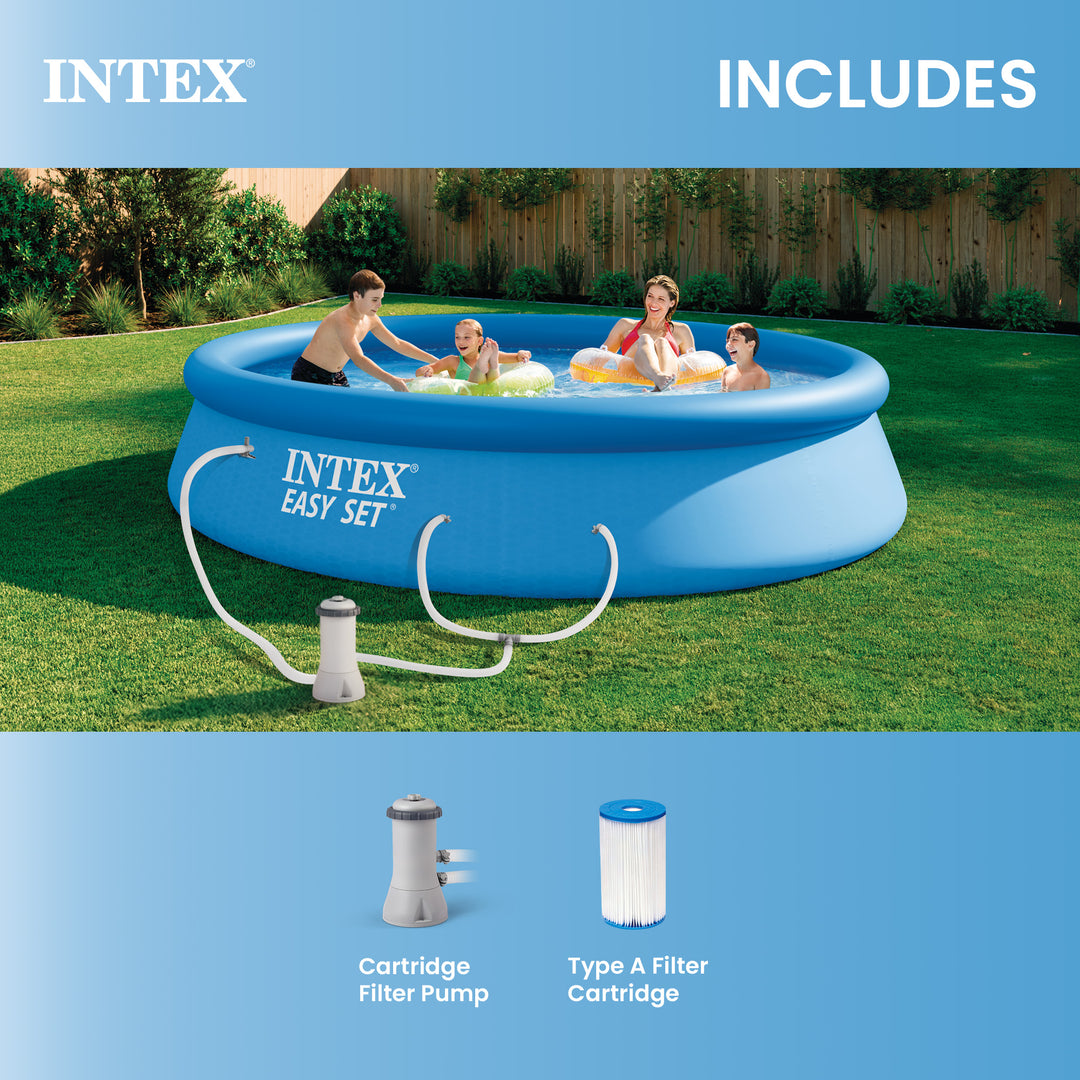 Intex 12' x 30" Easy Set Above Ground Swimming Pool & Pump | 28131EH (Open Box)