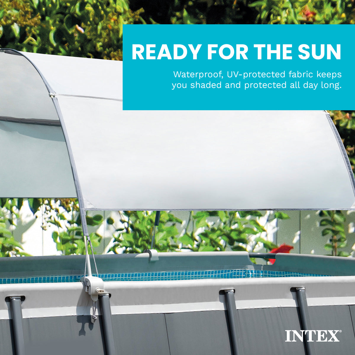 Intex 28054E Protective Canopy for 9 Ft or Smaller Rectangular Pools (Open Box)