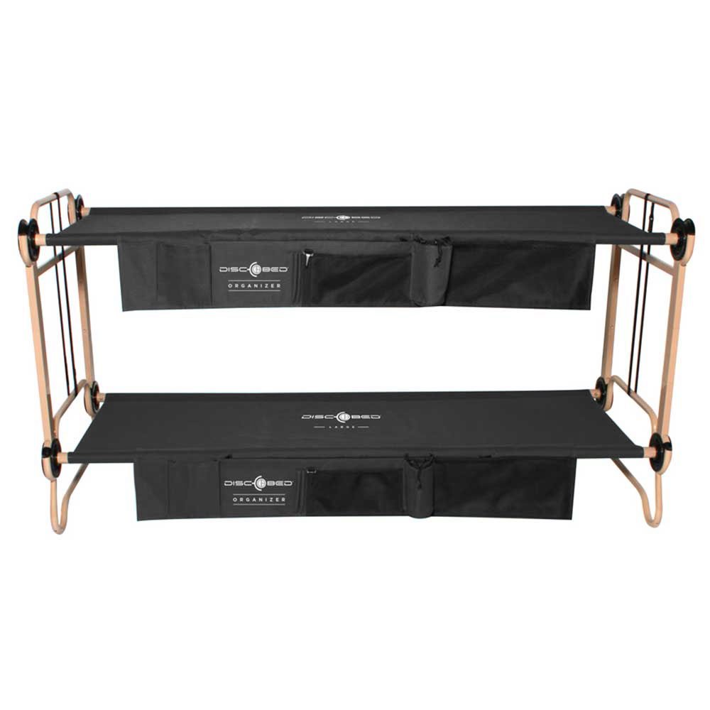 Disc-O-Bed Large Camping Cot w/ Organizers and 7-Inch Steel Leg Extensions