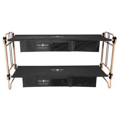 Disc-O-Bed Large Camping Cot w/ Organizers and 7-Inch Steel Leg Extensions