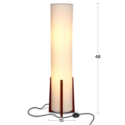 Brightech Parker 48" Tall Decorative Tower Shade Soft LED Light Floor Lamp(Used)