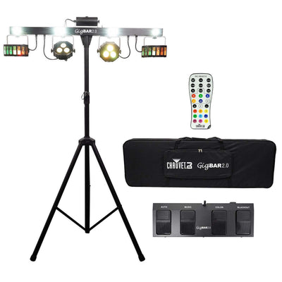 Chauvet DJ 4-in-1 LED GigBAR 2.0 Light FX System w/ Tripod+Remote+Footswitch+Bag - VMInnovations