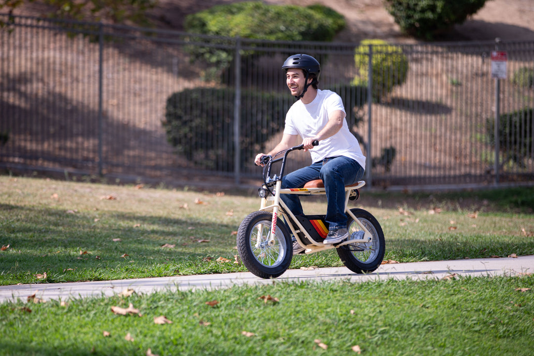 Razor Rambler 16 Electric Retro Minibike with 350W Motor & 36V Battery, Tan