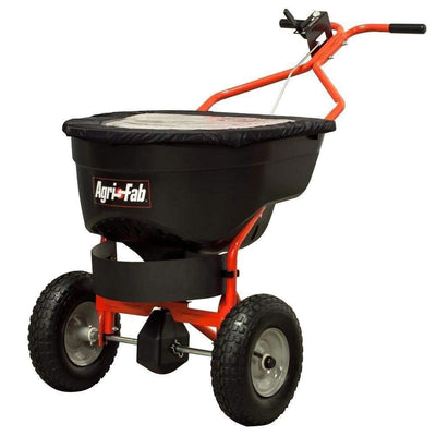 Agri-fab 130lbs Push Spreader for Ice Melt & Fertilizer (Certified Refurbished)