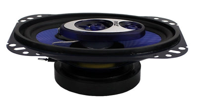 2) New Pyle 4x6" 240W 3 Way Car Audio Speakers PAIR Blue (Refurbished)(Open Box) - VMInnovations