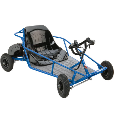 Razor Blue Kids Single Rider Electric Car Go Kart Dune Buggy & Red Dune Buggy