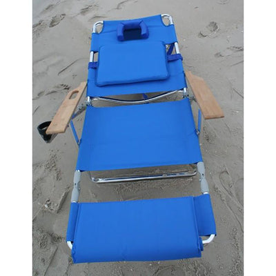 Ostrich Deluxe 3N1 Sports Seat & Ladies Comfort On Your Back Beach Chair, Blue