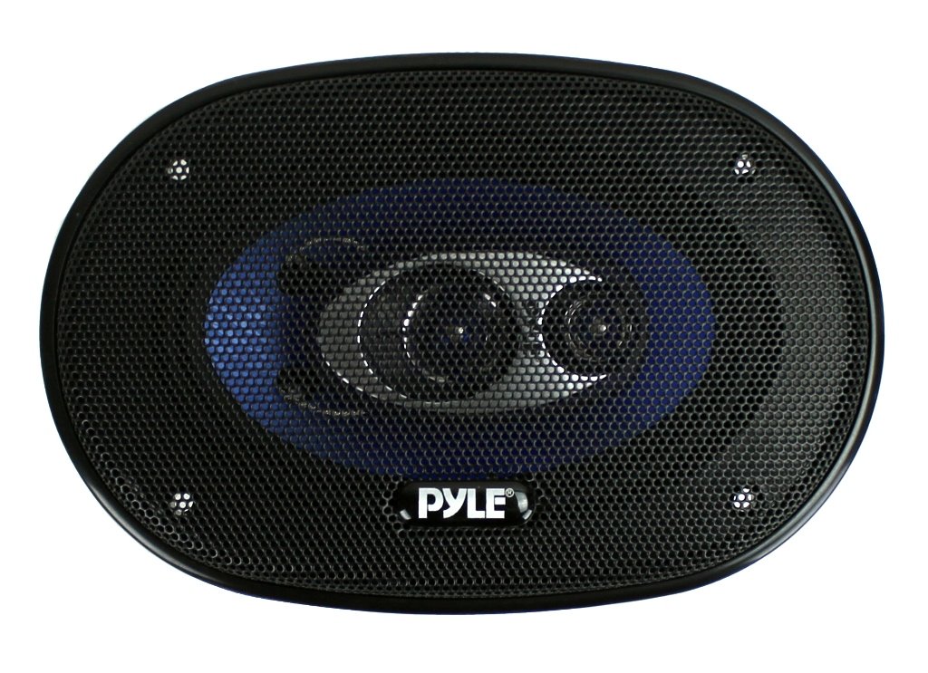 2) New Pyle 4x6" 240W 3 Way Car Coaxial Audio Speakers PAIR Blue (Refurbished)