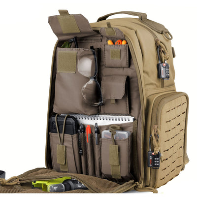 Savior Equipment Mobile Arsenal Compact Bag Protective Backpack, Tan (Open Box)