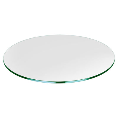 Dulles Glass 22 Inch Flat Polish 3/8 Inch Thick Tempered Glass Table Top (Used)